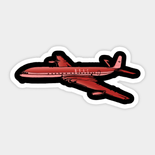 1950s Airplane Sticker